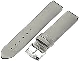 Philip Stein 1-IPL 18mm Leather Silver Watch Strap