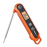 ThermoPro Digital Instant Read Meat Thermometer for Grilling Waterproof Kitchen Food LCD Thermometer with Calibration & Backlight Smoker Oil Fry Candy Thermometer