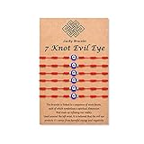 Tarsus 7 Knots Kabbalah Red String Bracelet Protection Evil Eye Bracelets for Women Men