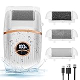 Automatic Callus Remover for Feet, Rechargeable Pedicure Tools for Feet, Electric Foot Callus Remover with 3 Roller Heads 2 Speed, Waterproof Foot File Perfect for Dead Hard Cracked Dry Skin