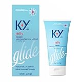 K-Y Jelly Personal Lubricant, Body-Friendly Water-Based Formula, Safe to Use with Latex Condoms, For Men, Women, Couples, 4 FL OZ