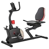 Vanswe Recumbent Exercise Bike for Adults Seniors Home Cardio Workout and Physical Therapy with 400 lbs. Capacity, Magnetic Tension, Water Bottle Holder, Pulse Monitor and Bluetooth Connectivity App