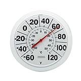 Springfield Indoor Outdoor Big Bold Thermometer, 8.5 Inch, White