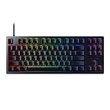 Razer Huntsman Tournament Edition TKL Tenkeyless Gaming Keyboard: Linear Optical Switches Instant Actuation - Customizable Chroma RGB Lighting, Programmable Macro Functionality - Matte Black (Renewed)
