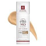 EltaMD UV Clear Tinted Sunscreen for Face - Deep Tinted SPF 46 with Zinc Oxide, Oil-Free, Dermatologist Recommended, 1.7 oz