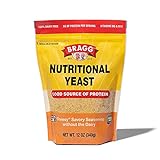 Bragg Premium Nutritional Yeast Seasoning - Vegan, Gluten Free – Good Source of Protein & Vitamins – Nutritious Savory Parmesan Cheese Substitute (Original, 12 Ounce (Pack of 1))