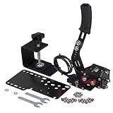 CNRAQR PC Racing Game USB Handbrake for 16Bit SIM for Racing Games, Compatible with Logitech G27 G29 G920 G923 T500 T300 Simulate Linear Handbrake（With Fixing Clip and Plate