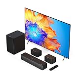 ULTIMEA 5.1 Surround Sound Bar, Peak Power 320W, Surround Sound System Home Theater Sound Bar for Smart TV with Adjustable Surround Speakers and Subwoofer,TV Soundbar Poseidon D50