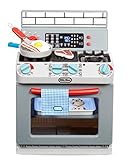 Little Tikes First Oven Realistic Pretend Play Appliance for Kids, Play Kitchen with 11 Accessories and Realistic Cooking Sounds, Unique Toy Multi-Color, Ages 2+