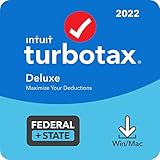 TurboTax Deluxe 2022 Tax Software, Federal and State Tax Return, [Amazon Exclusive] [PC/MAC Download]