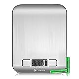 Etekcity Food Kitchen Scale, Digital Grams and Ounces for Weight Loss, Baking, Cooking, Keto and Meal Prep, LCD Display, Medium, 304 Stainless Steel