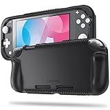 Fintie Case for Nintendo Switch Lite 2019 - Soft Silicone [Shock Proof] [Anti-Slip] Protective Cover with Ergonomic Grip Design for Switch Lite Console (Black)