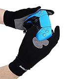 ONISSI Pro Gaming Gloves for Sweaty Hands|Gamer Grip Gloves for Video Games|Sim-Racing Gloves for Men and Women|Anti Sweat, Black, Full Finger Gaming Gloves for PS4/PS5/Xbox/Computer/PC/VR/Sim Racer