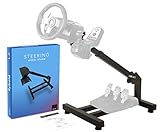 flybold Racing Wheel Stand - Steering Wheel Stand Sim Racing Stand with Shifter Compatible with Logitech G25 G27 G29 G920 g923 racing wheel Thrustmaster Ferrari XBox - Fanatec adjustable Wheel Angle and Arm length