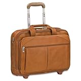 Solo Walker Leather Rolling Laptop Bag, Tan