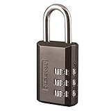 Master Lock Combination Padlock, 1, Black