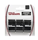 WILSON Sporting Goods Ultra Wrap Tennis Overgrip (3-Pack), Black (WRZ403000)