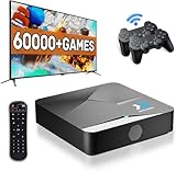 Bearway Super Console X2 Retro Video Game Consoles 60,000+ Games 60+Emulators 2 Systems in 1/Games/TV Audio 4K HD Output with 2 Controllers Multiplayer (256G)