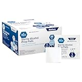 MED PRIDE Alcohol Prep Pads| Medical-Grade, Sterile, Individually-Wrapped, Isopropyl Cotton Swabs| Disposable, Medium Square Size, 2ply, Latex Free & Antiseptic (200 Count (Pack of 1))