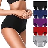 OLIKEME Cotton Period Panties Menstrual Leakproof Protective Briefs for Teen,Girls,Women,Mulit Size XX-Large