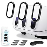 2 Pack Camera Lens Protector and 1 Build-in Lens Cover for Oculus Meta Quest 3 Accessories, Alloy Frame, 9H Hardness Tempered Glass, Anti-Scratch, High Definition, Case Friendly, Black