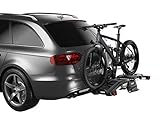 Thule EasyFold XT 2 Hitch Bike Rack - E-Bike Compatible - Fits 2' and 1, 1/4' receivers - Tool-Free Installation - Fully Foldable - Easy Trunk Access - Fully Locking - 130lb Load Capacity