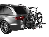 Thule EasyFold XT 2 Hitch Bike Rack - E-Bike Compatible - Fits 2' and 1, 1/4' receivers - Tool-Free Installation - Fully Foldable - Easy Trunk Access - Fully Locking - 130lb Load Capacity