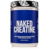 Pure Creatine Monohydrate – 200 Servings - 1,000 Grams, 2.2lb Bulk, Vegan, Non-GMO, Gluten Free, Soy Free. Aid Strength Gains, No Artificial Ingredients - NAKED CREATINE