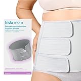 Frida Mom Belly Binder Postpartum Recovery, for Natural Delivery & C-Section Recovery, 9' High Adjustable Compression Wrap