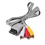 Aokin AV Cable for Wii Wii U, Audio Video AV Cable Cord for Nintendo Wii and Wii U, 1.8M/6FT