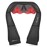 Snailax Shiatsu Neck and Shoulder Massager - Back Massager with Heat, Deep Kneading Electric Massage Pillow for Neck, Back, Shoulder,Foot,Body