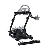 GT OMEGA Classic Wheel Stand Steering Wheel Stand for Logitech Steering Wheel G923, Logitech G29, Logitech G920 with Chair Link - Thrustmaster T300, T500 TX & TH8A - PS4 Xbox