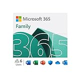 Microsoft 365 Family | 12-Month Subscription, Up to 6 People | Word, Excel, PowerPoint | 1TB OneDrive Cloud Storage | PC/MAC Instant Download | Activation Required