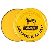 Fiebing's Yellow Saddle Soap for Leather (3.5 oz Tin) - Leather Cleaner & Conditioner to Soften, Protect & Restore Leathercraft - Leather Soap for Car Seat, Couch, Shoe, Purse, Boot, Bag, & Saddles