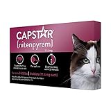 CAPSTAR (nitenpyram) Oral Flea Treatment for Cats, Fast Acting Tablets Start Killing Fleas in 30 Minutes, Cats 2-25 lbs, 6 Doses