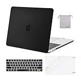 MOSISO Compatible with MacBook Pro 13 inch Case M2 2023, 2022, 2021-2016 A2338 M1 A2251 A2289 A2159 A1989 A1708 A1706, Plastic Hard Shell&Keyboard Cover&Screen Protector&Storage Bag, Black