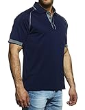 Proc Celebrity Men's Aloha Polo Shirt (4X-Large, Navy & Graphite)