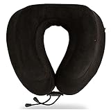 Cabeau Evolution Classic Travel Neck Pillow Memory Foam Neck Support with Adjustable Clasp for Comfort On-The-Go - Airplane, Train, Car, Home, Office, and Gaming (Midnight Black)