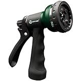 AUTOMAN-Garden-Hose-Nozzle,ABS Water Spray Nozzle with Heavy Duty 7 Adjustable Watering Patterns,Slip Resistant for Watering Plants,Lawn& Garden,Washing Cars,Cleaning,Showering Pets & Outdoor Fun.