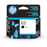 HP 63 Black Ink Cartridge | Works with HP DeskJet 1112, 2130, 3630 Series; HP ENVY 4510, 4520 Series; HP OfficeJet 3830, 4650, 5200 Series | Eligible for Instant Ink | F6U62AN