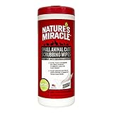 Nature's Miracle Small Animal Cage Scrubbing Wipes, Extra Thick, 30 Count (Pack of 1)