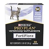Purina FortiFlora Cat Probiotic Powder Supplement, Pro Plan Veterinary Supplements Probiotic Cat Supplement – 30 ct. box
