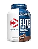 Dymatize Elite Casein Protein Powder, Slow Absorbing with Muscle Building Amino Acids, 100% Micellar Casein, 25g Protein, 5.4g BCAAs & 2.3g Leucine, Helps Overnight Recovery, Rich Chocolate, 4 Pound