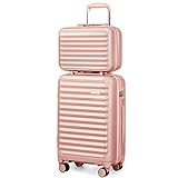 Coolife Luggage Suitcase expandable (only 28”) ABS+PC Spinner suitcase with TSA Lock carry on 20 in 24in 28in