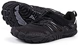 Joomra Womens Road Running Minimalist Barefoot Shoes All Black Trail Runner Size 8.5 Treadmil Cross Training Athletic Female Wide Toes Box Gym Trekking Ladies Hiking Sneakers 39