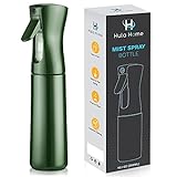 Hula Home Continuous Spray Bottle (10.1oz/300ml) Empty Ultra Fine Plastic Water Mist Sprayer – For Hairstyling, Cleaning, Salons, Plants, Essential Oil Scents & More - Green