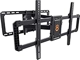 ECHOGEAR TV Wall Mount for Large TVs Up to 90' - Full Motion with Smooth Swivel, Tilt, & Extension - Universal Design Works with Samsung, Vizio, LG & More - Includes Hardware & Wall Drilling Template