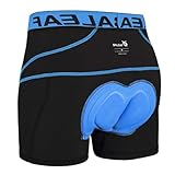 BALEAF Men's 3D Padded Bike Shorts Cycling Underwear MTB Liner Road Biking Bicycle Clothes Blue XL