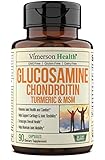 Glucosamine Chondroitin MSM Turmeric Boswellia - Joint Support Supplement. Antioxidant Properties. Helps with Inflammatory Response. Occasional Discomfort Relief for Back, Knees & Hands. 90 Capsules