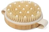 CSM Dry Body Brush for Beautiful Skin - Solid Wood Frame & Boar Hair Exfoliating Brush to Exfoliate & Soften Skin, Improve Circulation, Stop Ingrown Hairs, Reduce The Appearance of Acne and Cellulite